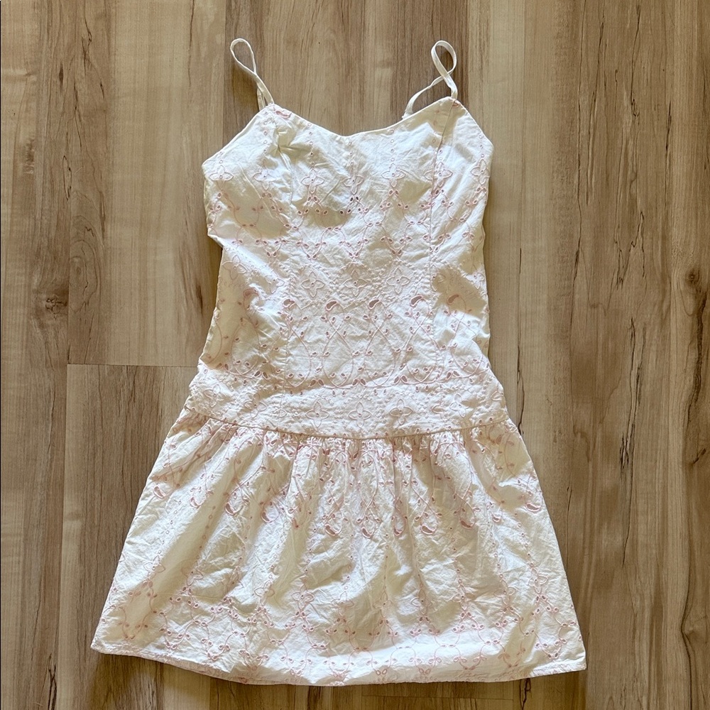 Roller Rabbit x Target White Spaghetti Strap Embroidered Eyelet Easter dress